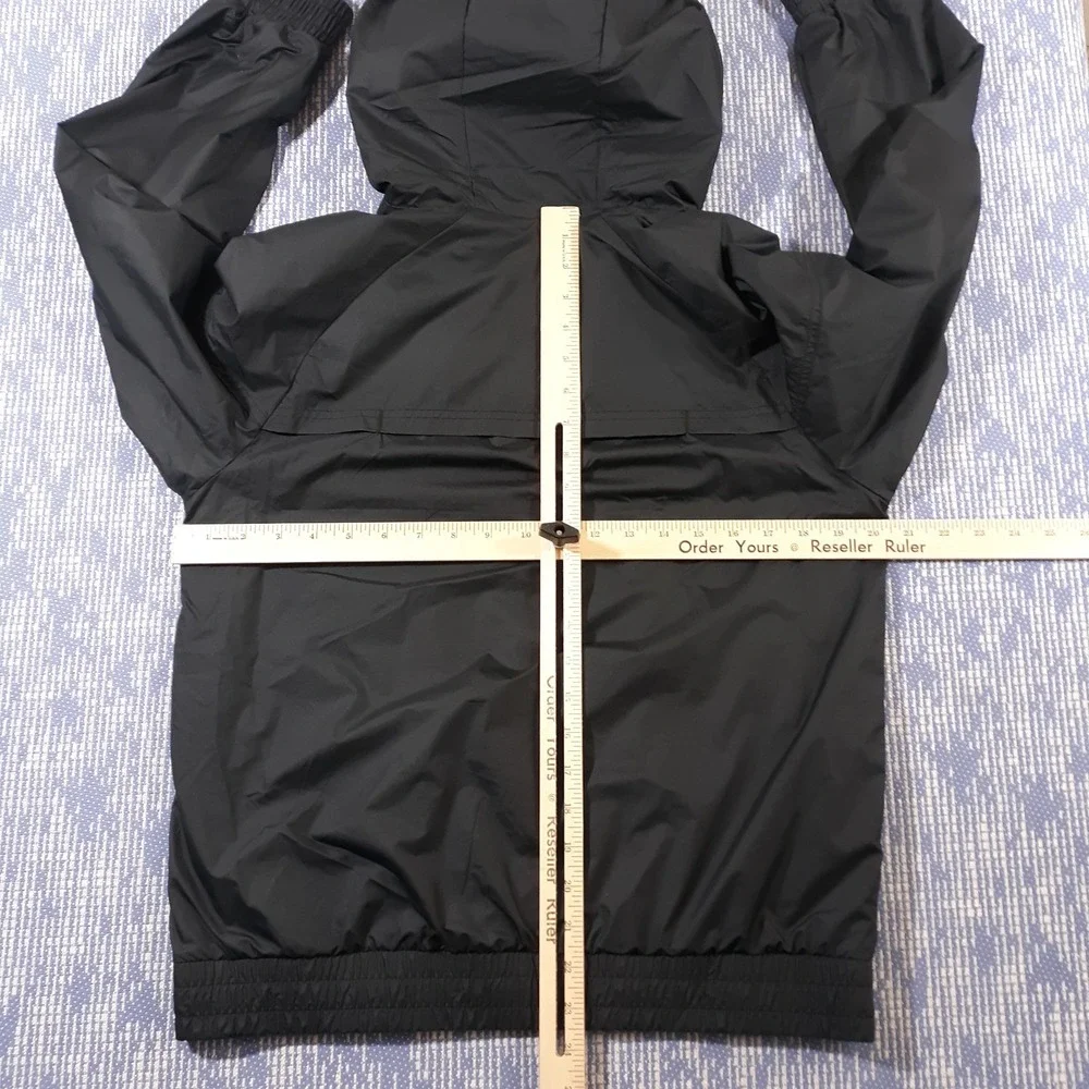 Nike Kids Boys Jacket Size XL Full Zip Windbreaker Black Mesh Lined
